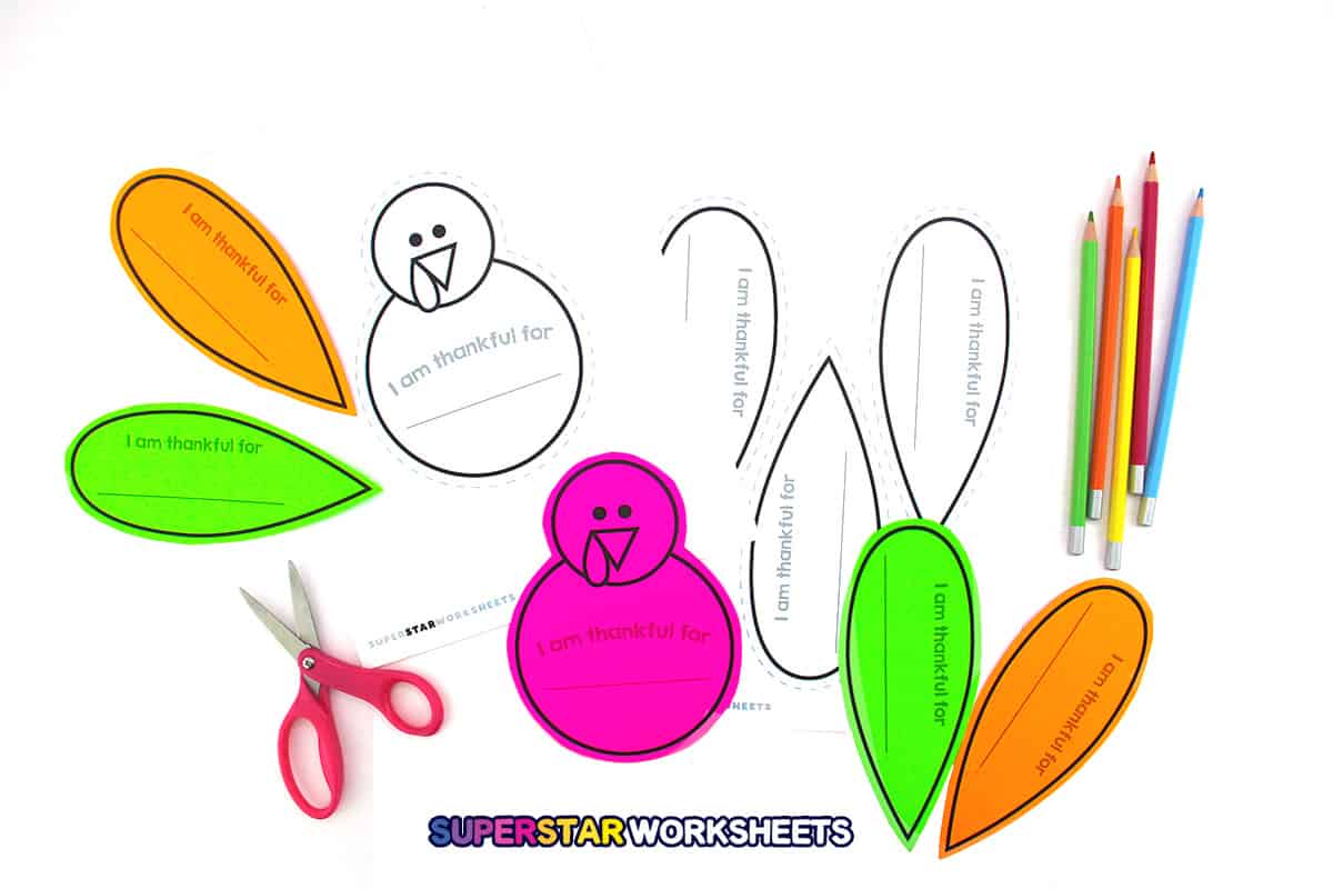 turkey templates (free printables) - superstar worksheets